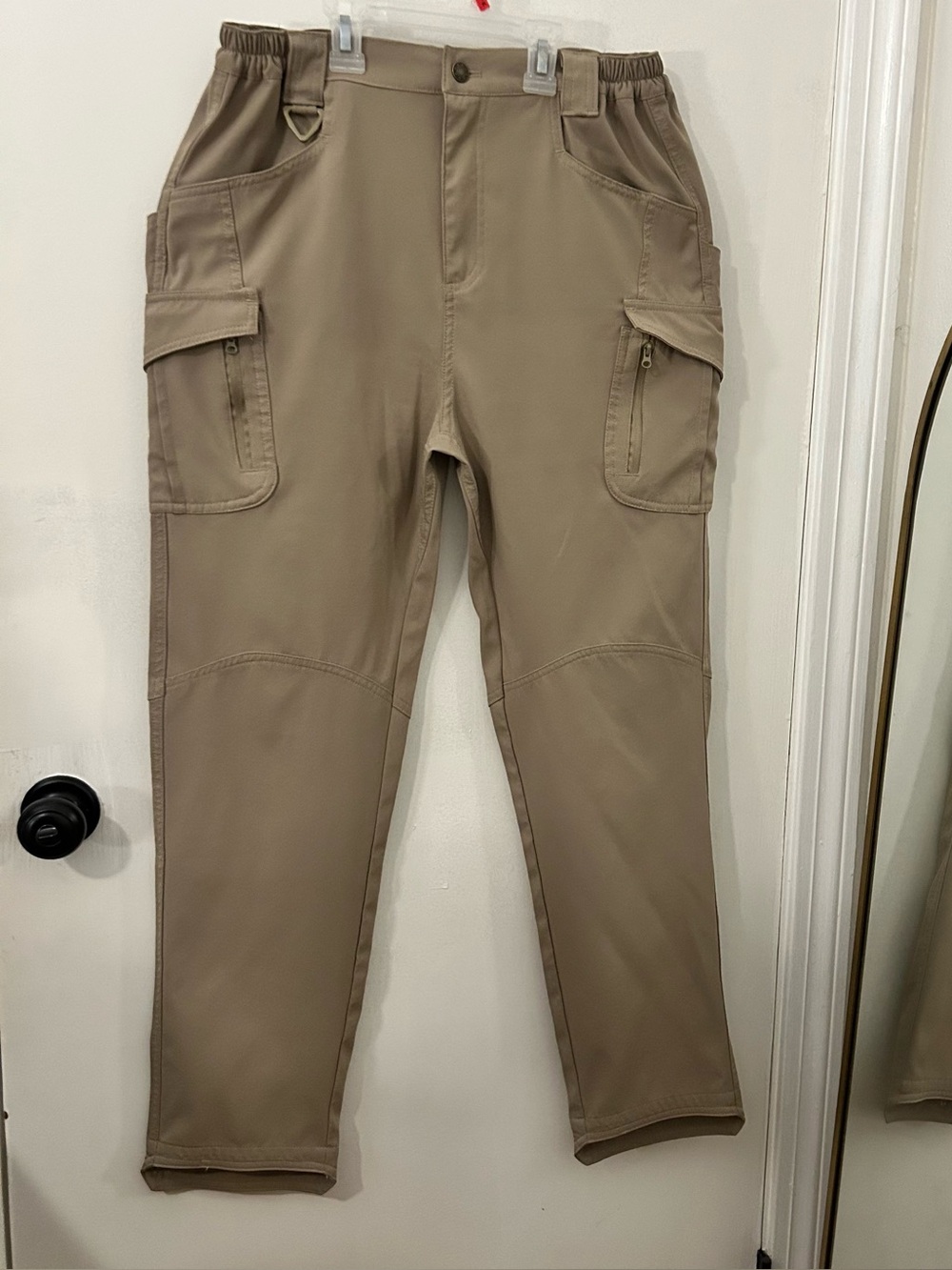 Flex Camo Men’s Tactical Pants 30” X 30” Khaki Tan M-30 Waterproof Cargo Hiking